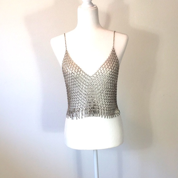 Spectacularly Sexy Stainless Steele Woven Top! - Picture 2 of 8